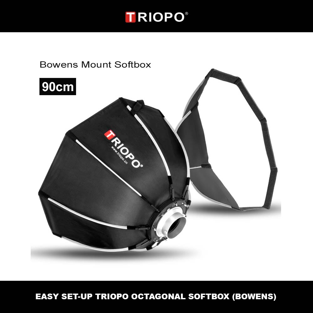 Triopo Bowans Mounts Octagon Umbrella Softbox 90cm