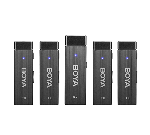 BY-W4 Ultracompact 2.4GHz Four-Channel Wireless Microphone System